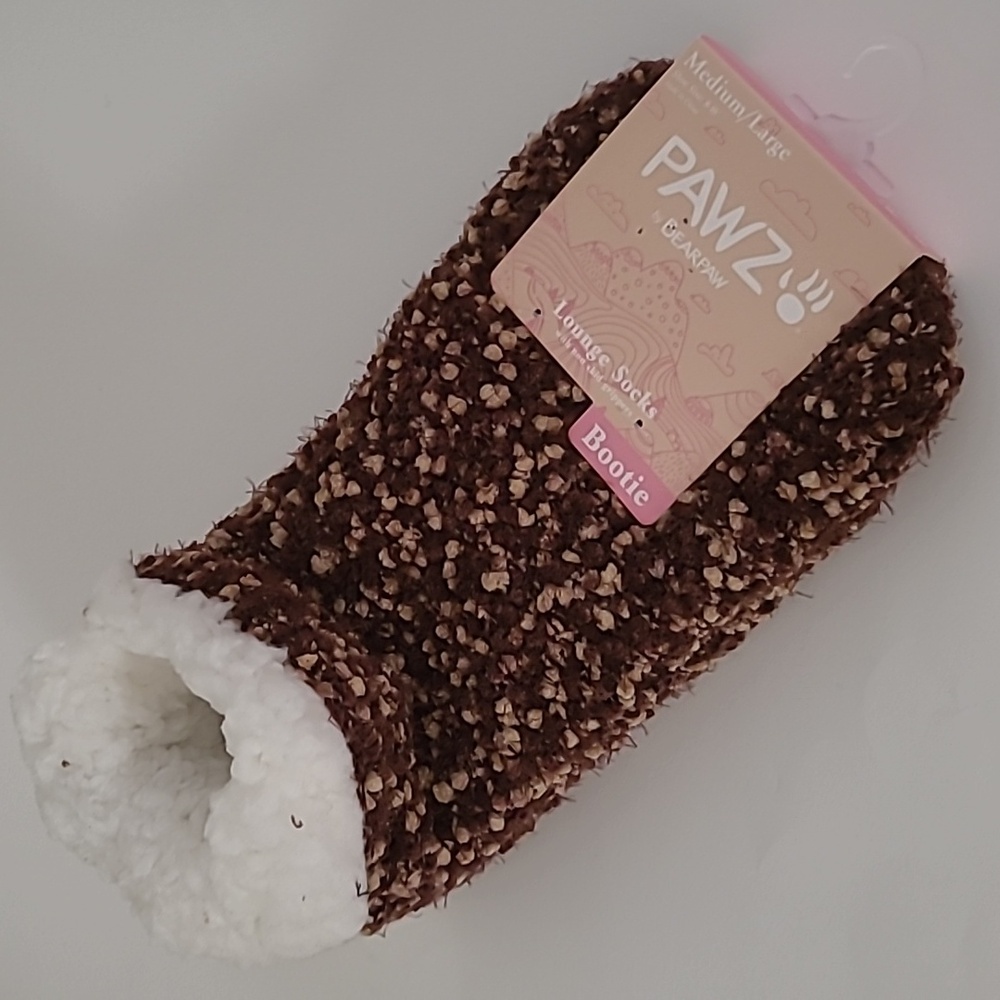 Pawz by Bearpaw Sherpa Lounge Bootie Socks NWT - Picture 7 of 16